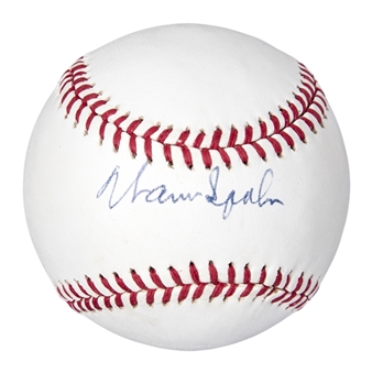 Warren Spahn Autographed ONL White Baseball (FSC)
